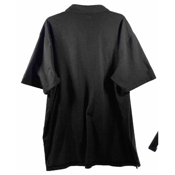 LinkSoul Men’s Anza Drytech Short Sleeve Knit Golf Polo Black Heather Sz XXL - Picture 3 of 10